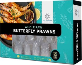 Sea-Treasure-Whole-Raw-Butterfly-Prawns-1kg on sale
