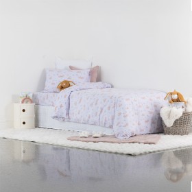 Hush-Baby-Garden-Bunny-Flannelette-Single-Duvet-Cover-Set on sale