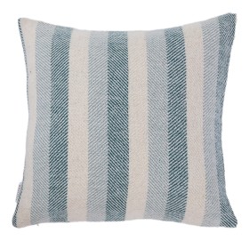 Woolrest+New+Zealand+Herringbone+Stripe+Wool+Cushion+Teal
