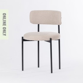 Design+Republique+Aria+Boucle+Dining+Chair+Taupe