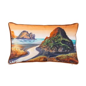 Design-Plus-Kiwiana-IndoorOutdoor-Breakfast-Cushion-Piha-Golden-Tones on sale