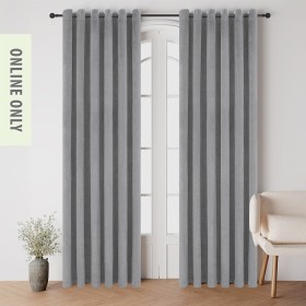 Style+Co.+Beau+Velvet+Block+Out+Eyelet+Curtains+Grey