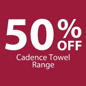 50-off-Cadence-Towel-Range on sale