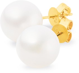 9ct-Created-Freshwater-Pearl-Studs on sale