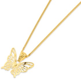 9ct-Lace-Cutout-Butterfly-Pendant on sale