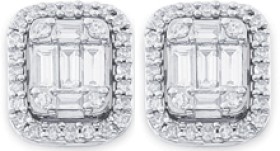 9ct%2C+Diamond+Cluster+Earrings