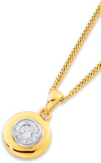 10ct-Lab-Diamond-Dome-Pendant on sale