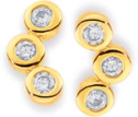 9ct%2C+Diamond+Curve+Studs