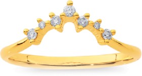 18ct+7+Stone+Diamond+Band