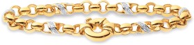 9ct-Diamond-Twist-Belcher-Bracelet on sale