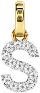 9ct-Diamond-Initial-S-Block-Pendant on sale