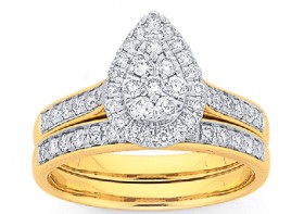9ct-Diamond-Bridal-Set on sale