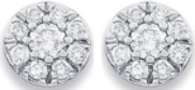 9ct%2C+Diamond+Round+Cluster+Studs