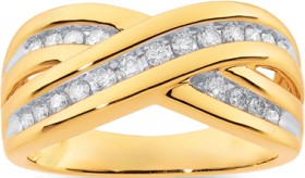 9ct%2C+Diamond+Crossover+Ring