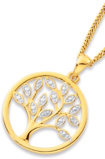 9ct-Diamond-Tree-of-Life-Pendant on sale