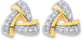 9ct-Triangle-Diamond-Earrings on sale