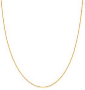 9ct+45cm+Solid+Trace+Chain