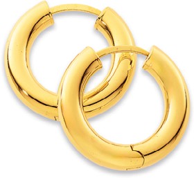 9ct+Round+Tube+Hinge+Hoops