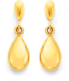 9ct-Pear-Drop-Stud-Earrings on sale