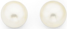 Sterling+Silver+Freshwater+7-7.5mm+Pearl+Studs
