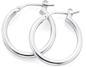 Sterling-Silver-20mm-Hoop-Earrings on sale