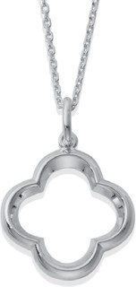 Sterling-Silver-Open-Clover-Necklace on sale