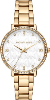 Michael-Kors-Ladies-Pyper-Gold-Tone-White-Dial on sale