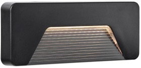 Brilliant-Salina-Modern-Hardwired-LED-Wall-and-Step-Light-in-Black on sale