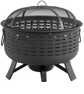 Glow+Barossa+Fire+Pit+Grill+w%2FAsh+Cleaner+%26amp%3B+Cover