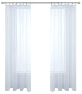 Airlie-135cm-X-150cm-230cm-Pencil-Pleat-Sheer-Net-Curtains-in-White on sale