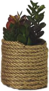Un-Real+%26lsquo%3BSucculents%26rsquo%3B+22cm+Artificial+Plant+in+Rope+Pot
