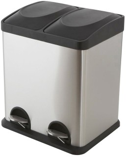 Morgan-Stainless-Steel-Twin-Compartment-Pedal-Bin on sale