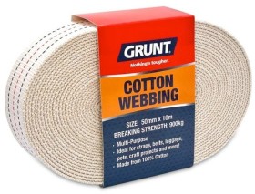 Grunt+50mm+Cotton+Webbing+10mm