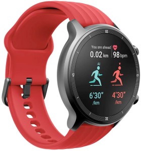 Ryze+Flex+Fitness+%26amp%3B+Wellbeing+Smart+Watch+-+Dark+Grey%2FRed