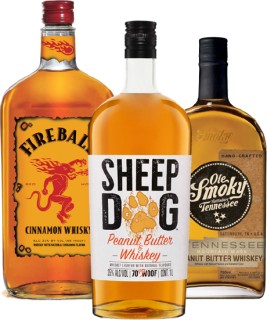 Fireball-Cinnamon-Whisky-1L-Sheep-Dog-Peanut-Butter-Whiskey-1L-or-Ole-Smoky-Whiskey-Range-750ml on sale