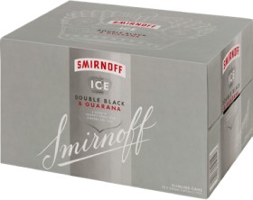 Smirnoff+Ice+Double+Black+Guarana+7%25+12+x+250ml+Cans