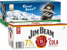Canadian+Club+Premium+%26amp%3B+Dry+7%25+or+Jim+Beam+%26amp%3B+Cola+7%25+18+x+250ml+Cans