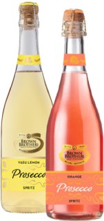 Brown-Brothers-Yuzu-Lemon-or-Orange-Prosecco-Spritz-750ml on sale