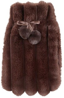 Astin+Sinclair+2+Litre+Chocolate+Brown+Faux+Fur+Rib+Hot+Water+Bottle+With+Cover
