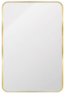 Barelli-Rectangular-Mirror-with-Curved-Edges-Brushed-Brass on sale
