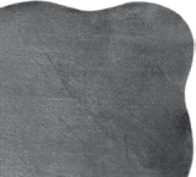 Washable-Scalloped-Rug-Charcoal on sale