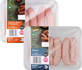 Woolworths+Lamb+%26amp%3B+Rosemary%2C+Pork+%26amp%3B+Fennel+or+Angus+Beef+Sausages+6+Pack