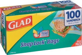 Glad+Snap+Lock+Sandwich+Bags+100+Pack