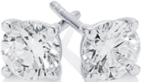 10ct-White-Gold-Element-Lab-Diamond-Solitaire-Studs on sale