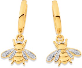 9ct%2C+Diamond+Bee+Huggies