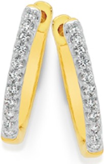 9ct%2C+Diamond+Hoop+Earrings