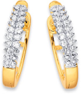 9ct%2C+Diamond+Pave+Huggie+Earrings