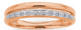 9ct-Rose-Gold-Diamond-Ring on sale
