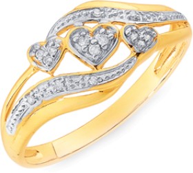 9ct-Diamond-Ring on sale