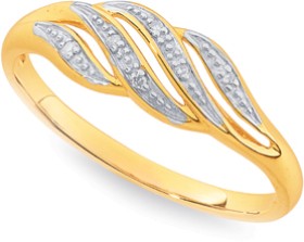 9ct-Diamond-Multi-Wave-Dress-Ring on sale